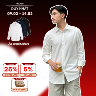 Áo sơ mi tay dài OXFORD chất liệu Oxford Basic, trẻ trung, thanh lịch - FEAER