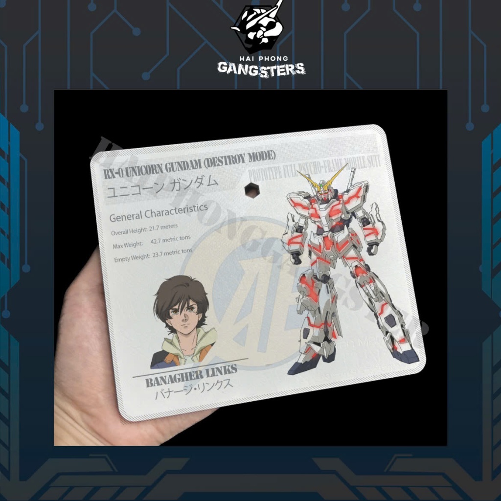 [Nhắn shop trước]UG13 - UNICORN GUNDAM (DESTROY MODE) - BANAGHER LINKS (UNICORN 2) -  Base mica HG M