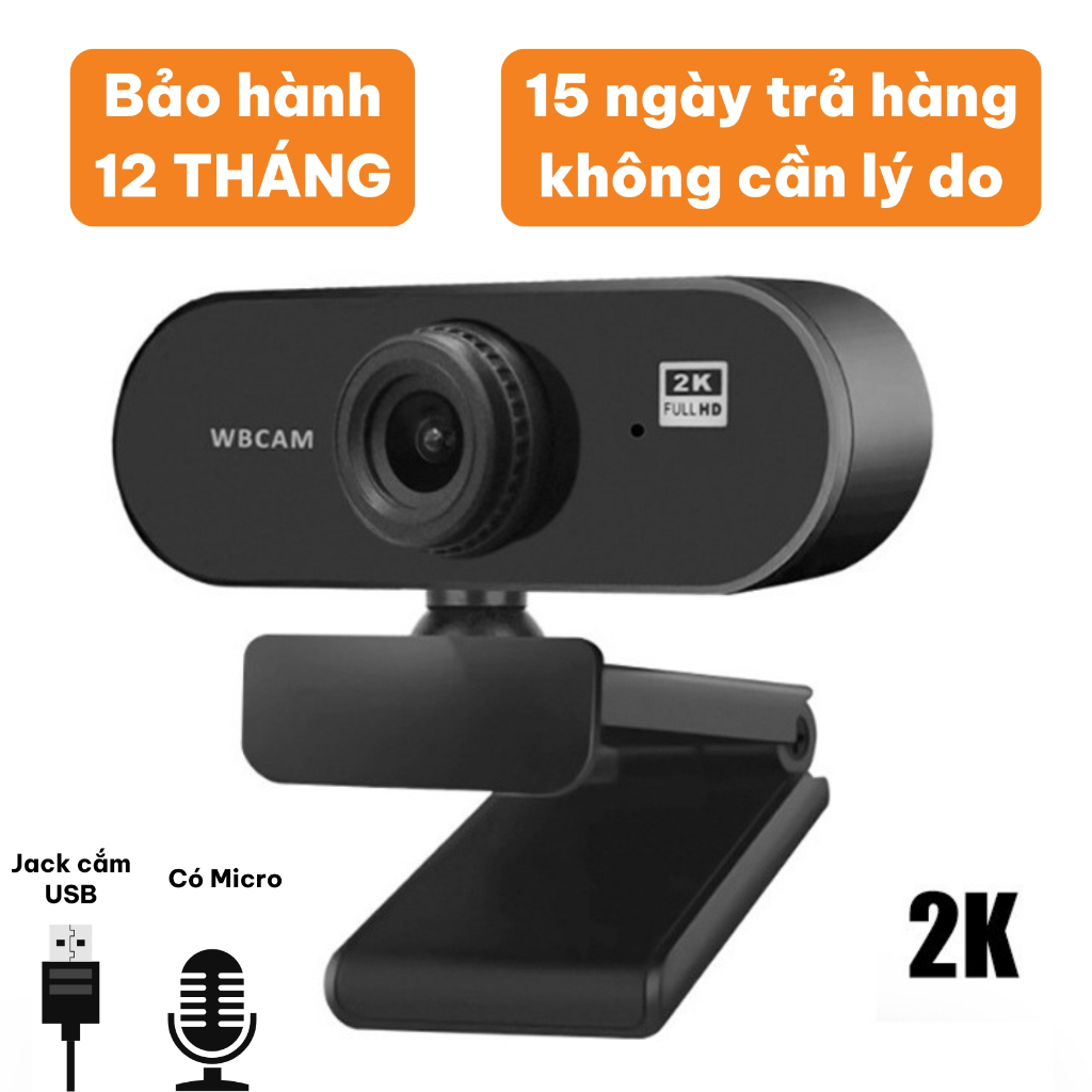 Webcam 4K 2K Livestream có Mic cho PC, Laptop, Trợ sáng cực tốt, webcam pc, cam máy tính pc, webcam usb. | BigBuy360 - bigbuy360.vn