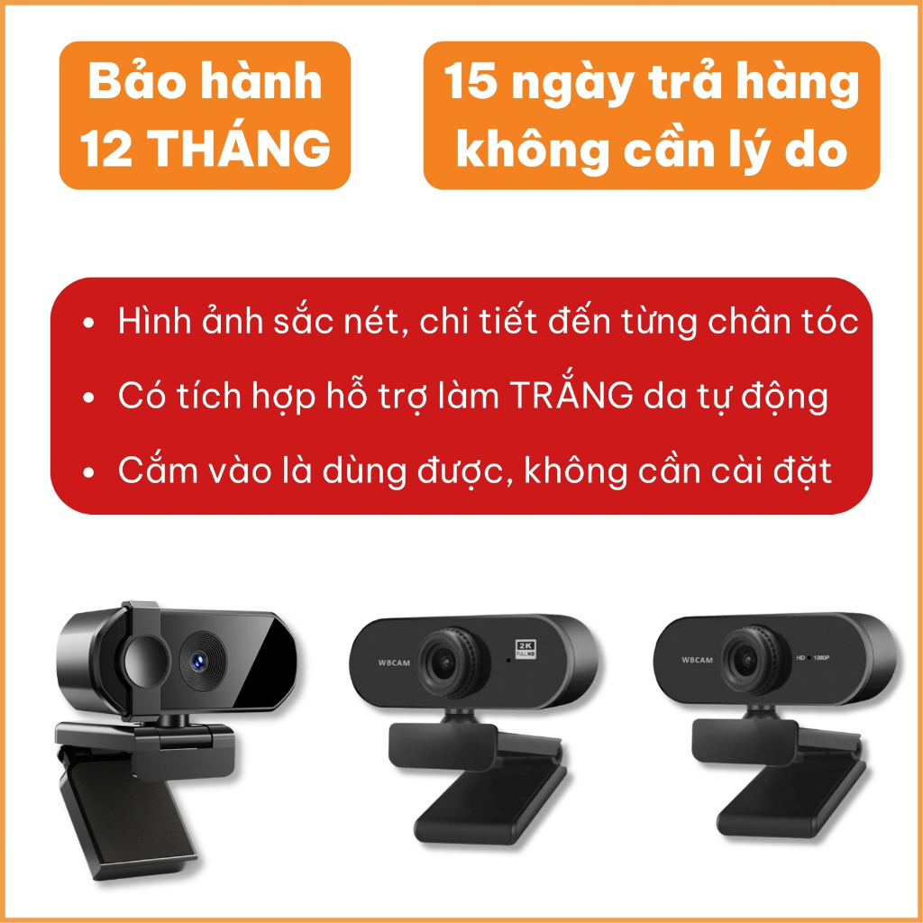 Webcam 4K 2K Livestream có Mic cho PC, Laptop, Trợ sáng cực tốt, webcam pc, cam máy tính pc, webcam usb. | BigBuy360 - bigbuy360.vn