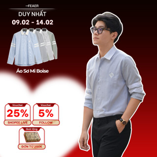 Áo sơ mi tay dài BOISE chất liệu Oxford Line, trẻ trung, thanh lịch - FEAER