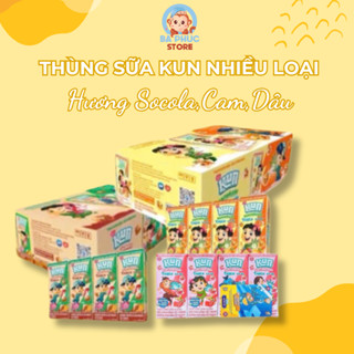 Thùng 48 hộp Sữa Kun Thạch/ SCU/ Malto Đủ Hương Vị Socola/Cam/Dâu Thạch Dai Dai Bùng Nổ 170ml