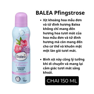 Xịt Khoáng Cấp Ẩm Balea, Tăng Cường Độ Ẩm Tự Nhiên Cho Da Giúp Sáng Bóng Căng Tràn- Hàng Đức