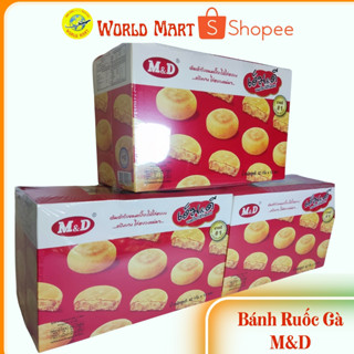 {Combo 4 Hộp X 12 Bánh} Bánh Ruốc Gà M&D 600g, Bánh Jambon Thái, Chà Bông Gà, Bánh Thái Lan, Bánh Mì