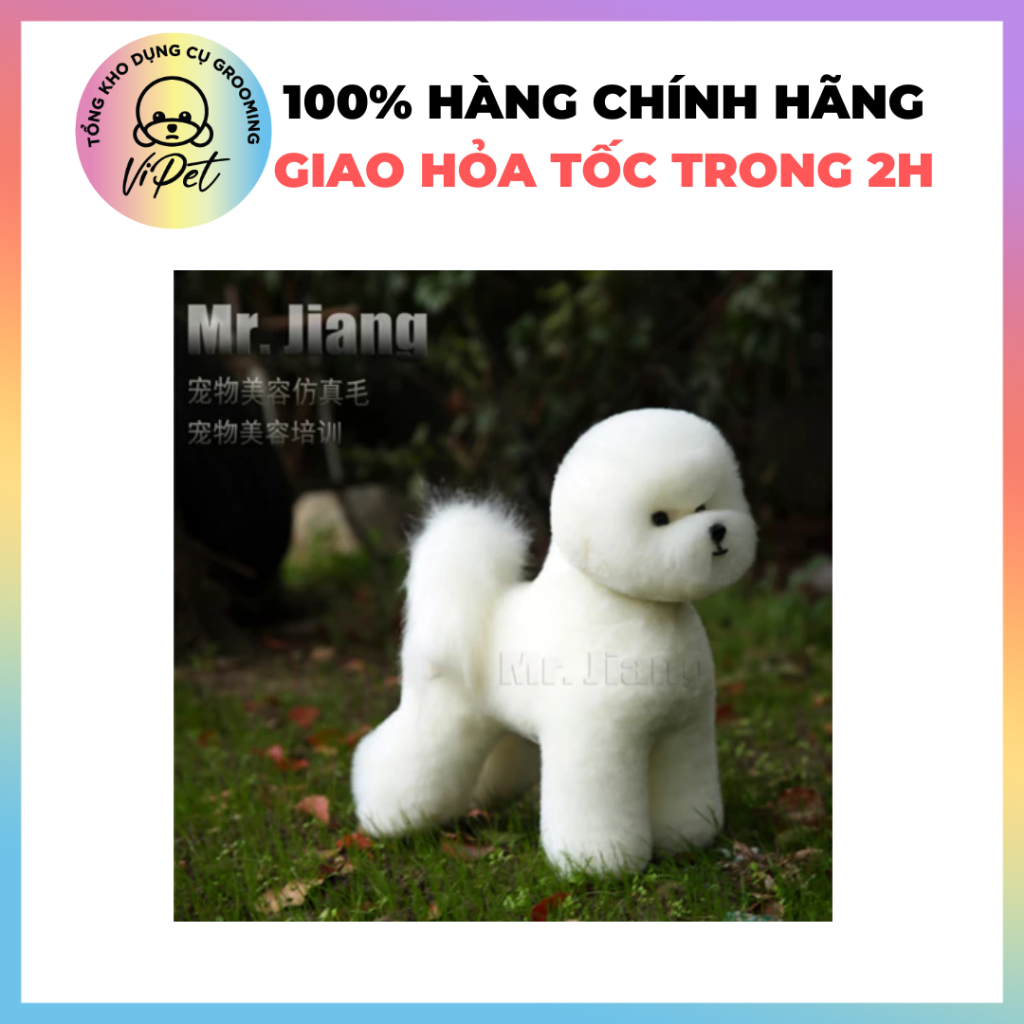 (HỎA TỐC HCM) MR.JIANG LÔNG BICHON FULL BODY KHUNG TOÀN THÂN BICHON - LÔNG GIẢ MR JIANG TẬP CẮT TỈA 