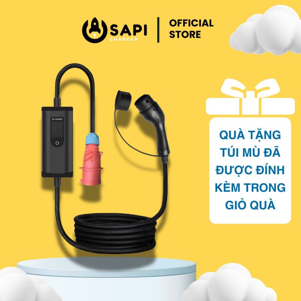 Sạc pin xe điện SAPI di động 11kW 3 pha