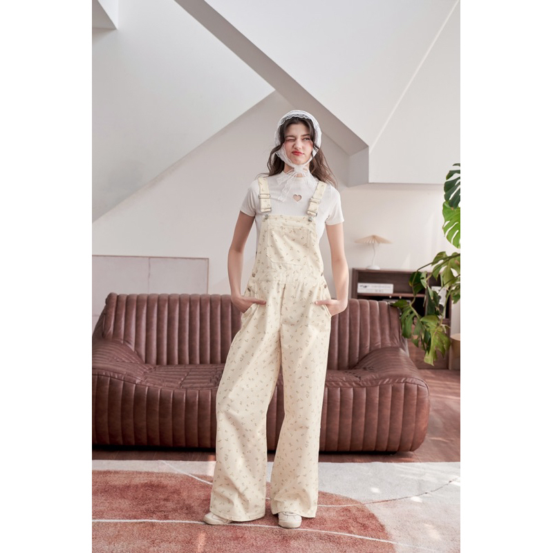 BUDDIES | Yếm khaki dài in hoạ tiết | BigBuy360 - bigbuy360.vn