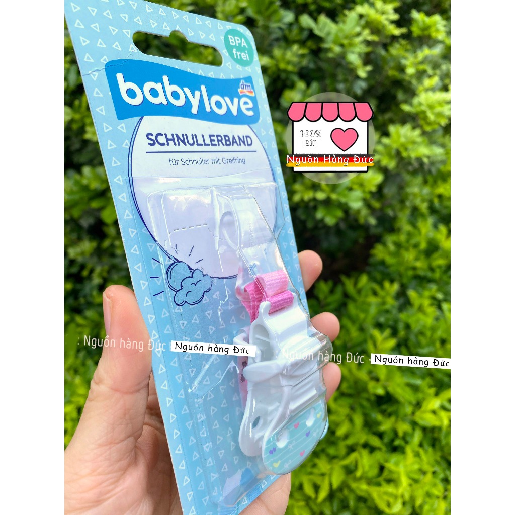 Dây đeo ti giả Babylove Đức - Nguồn hàng Đức- Dây kẹp ti giả