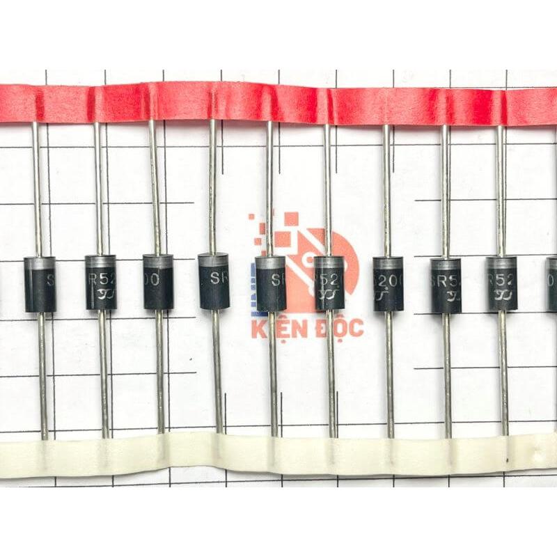 [Combo 20 chiếc] ​SR5200 Diode Schottky Rectifier 5A 200V DO-15 hàng dây