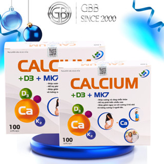 Combo 2 hộp dùng 3 tháng Calcium D3 MK7 bổ sung canxi cho bà bầu, bổ sung canxi và vitamin D3