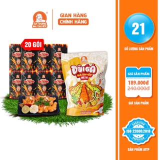 COMBO VỪA MỚI RA: gồm 20 gói chân gà rút xương tê cay + 1 gói mix 7 vị đùi gà - ĂN CÙNG BÀ TUYẾT