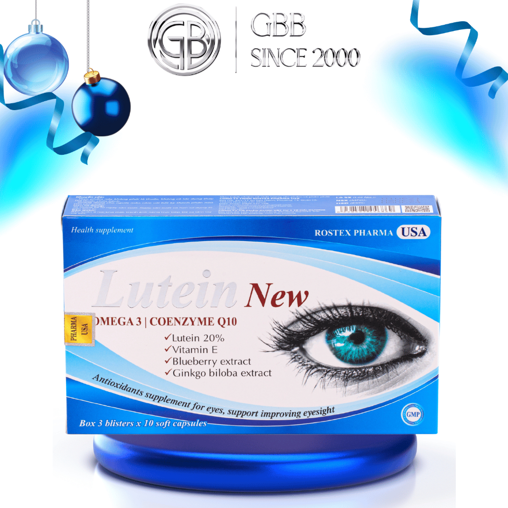 Viên uống bổ mắt LUTEIN NEW hỗ trợ thị lực – Hộp 30 viên