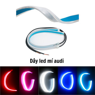 01 Dây led mí audi hiệu ứng 2 chế độ xi nhan chạy đuổi demi xếp gạch cho ô tô và xe máy- 12v chống nước giá 1 dây