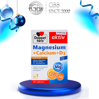 Viên uống Magnesium + Calcium + D3 (Hộp 30 viên) bổ sung Canxi giảm loãng xương