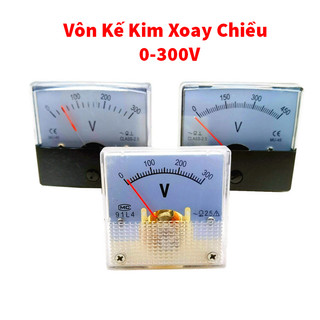 Vôn kế kim xoay chiều 0-300V, đồng hồ đo vôn kế xoay chiều AC 0-300V