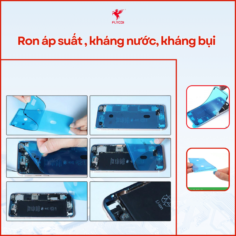 Ron áp suất cho điện thoại lphone, ron kháng nước, kháng bụi