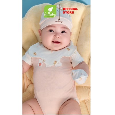 LULLABY - NH322N - Yếm hoa bấm cúc cho bé trai/bé gái