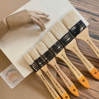 Cọ Bản Lớn Lông Lợn Sunway BR - Cọ Banh Xô Flat Đầu Vuông To Lông Lợn