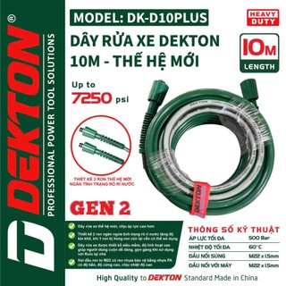 DÂY RỬA XE DEKTON 10 MÉT -15 MÉT -20 MÉT (THẾ HỆ MỚI GEN 2)