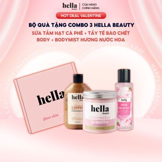 Bộ quà tặng combo 3 Tẩy Tế Bào Chết Body 500g + Bodymist hương nước hoa 250ml + Sữa tắm tẩy da chết hạt cà phê 300ml