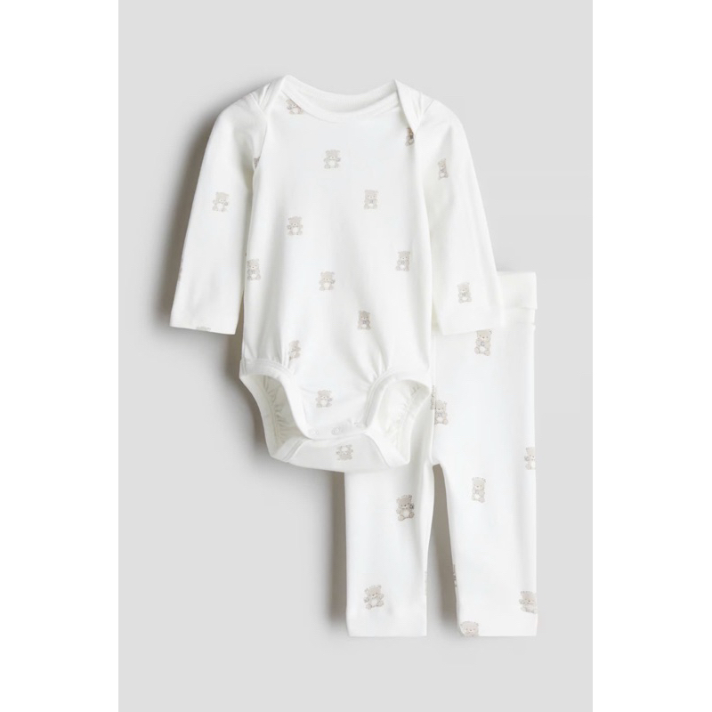 Bộ cotton cho bé Hm Auth | Săn sale HM JP