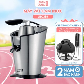 Máy vắt cam LEBENLANG LBC388 bằng inox cao cấp, dung tích 400ml, công suất 600W - hàng chính hãng