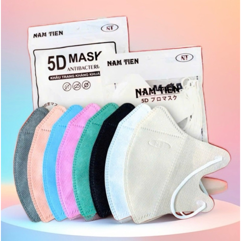 [ Thùng 400 cái] Khẩu trang 5D Nam Tiến Mask 3 lớp kháng khuẩn chống tia UV