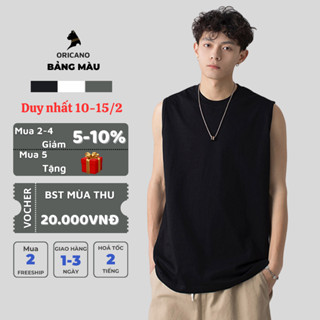 Áo thun ba lỗ nam sát nách ORICANO tanktop thể thao vải thun cotton mềm mịn thoáng mát dễ mix đồ