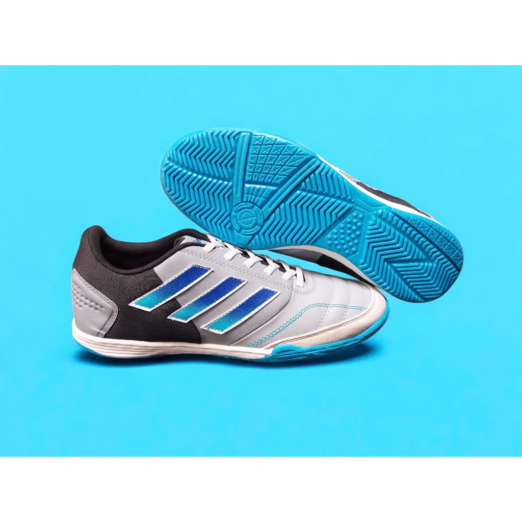 Giày Đá Banh Đế Bằng Winbro Xanh Xám - Giày Futsal Đã Khâu Đế