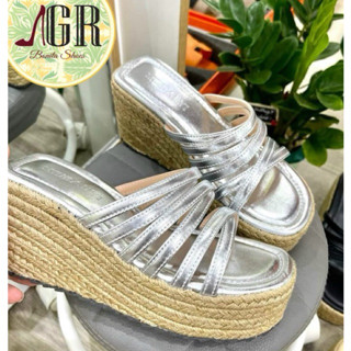 Dép xuồng cối 6 dây đan chéo đế cối cao 9 CM