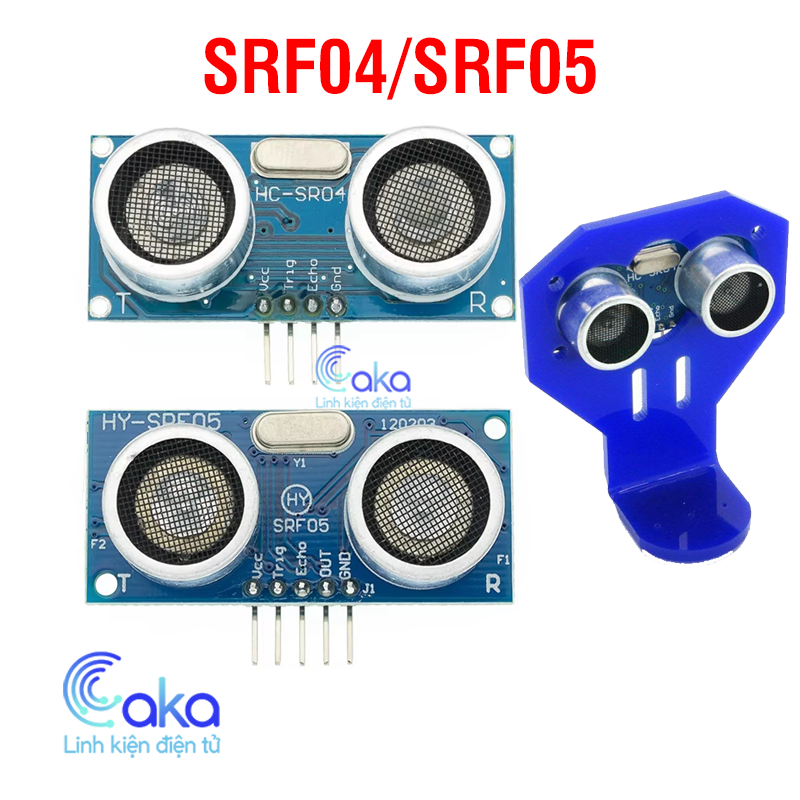 Module Cảm biến siêu âm SRF04 / SRF05 HC SR04 Khung đỡ cảm biến siêu âm tùy chọn
