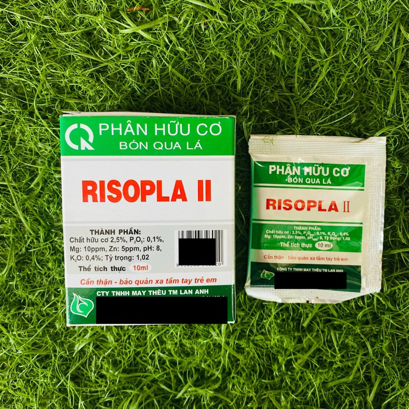 Phân bón Hữu cơ RISOPLA II | gói 10ml | dùng để kích rễ, phục hồi cây suy yếu.