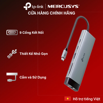 [Hỏa Tốc] HUB USB TP-Link UH9120C USB Type-C 9 Cổng Kết Nối – HUB USB Chuyên Dành Cho PC/LapTop