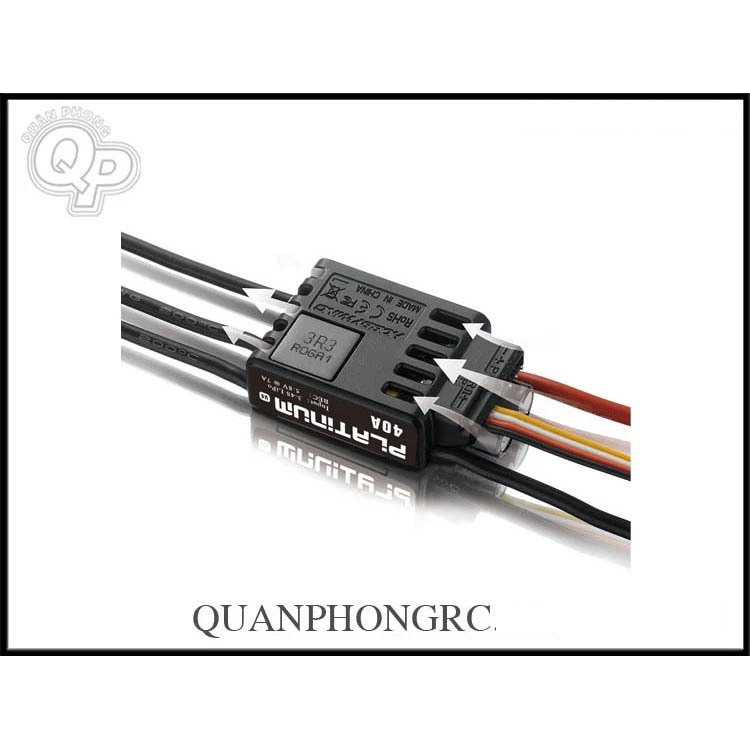 ESC Điều Tốc Hobbywing Platinum 40A Dành Cho Máy Bay Điều Khiển