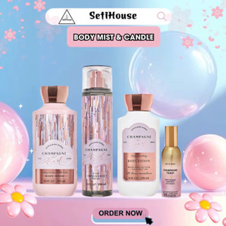 Xịt thơm body mist, Sữa tắm, Dưỡng thể toàn thân, Xịt phòng Bath&Body Work Champagne toast Setihouse