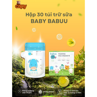 Hộp 30 túi trữ sữa có vòi rót và ko vòi Baby Babuu Nhật Bản 100ml