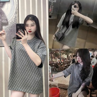 Áo Phông Nữ, Áo Thun Nam Nữ Màu Xám Ton Da Kèm CHARM Đá, Chất Cotton Pha Len Mềm Mịn Form Rộng Rễ Mặc Rễ Phối Đồ,Áo Đôi.