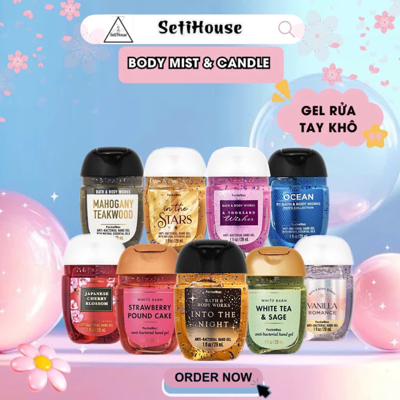 Nước rửa tay khô B.ATH AND B.ODY W.ORKS gel rửa tay khô B.ATH AND B.ODY W.ORKS chuẩn Mỹ 29ml - Holde