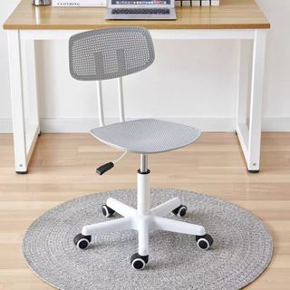 Ghế ngồi học Ghế máy tính ghế văn phòng không tay ghế xoay thoải mái tựa lưng