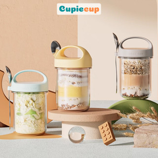Cốc Đựng Yến Mạch, Hũ Đựng Ngũ Cốc, Bình Thủy Tinh Có Nắp Kèm Thìa Lo008