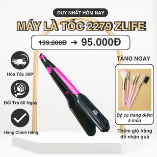  Máy ép tóc 2279 Zlife Máy duỗi uốn xoăn là tóc tạo kiểu Hàn Quốc an toàn chính hãng. 