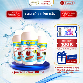 BIO GLU - DIỆT KHUẨN - KÝ SINH TRÙNG SIÊU MẠNH CHO HỒ CÁ CẢNH, CÁ KOI - KHÔNG GÂY SỐC CÁ