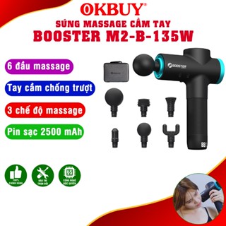 Máy Massage Gun Mỹ Booster M2-B - 135W, Công Nghệ Mới Ai, 3 chế độ, Dòng Cao Cấp