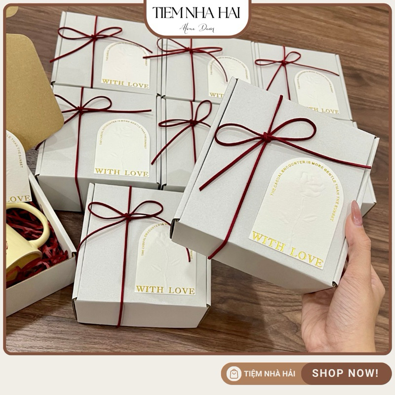 Giftbox valentine, hộp quà tặng - Tiệm Nhà Hải