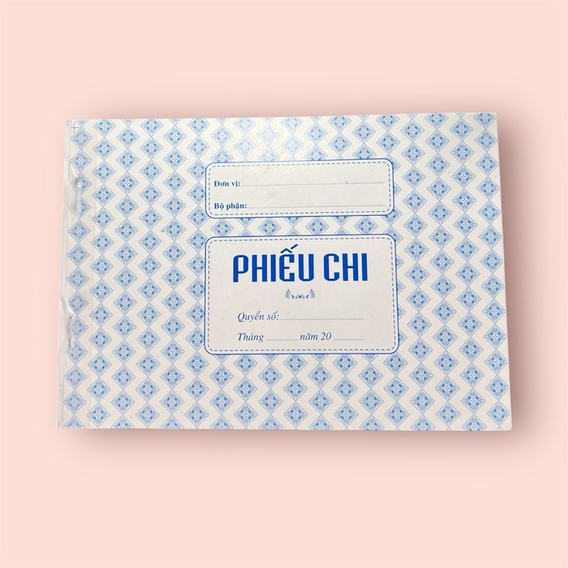 Phiếu thu c40 - Phiếu chi c41: 2 liên 100 tờ