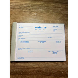 Phiếu thu c40 - Phiếu chi c41: 2 liên 100 tờ