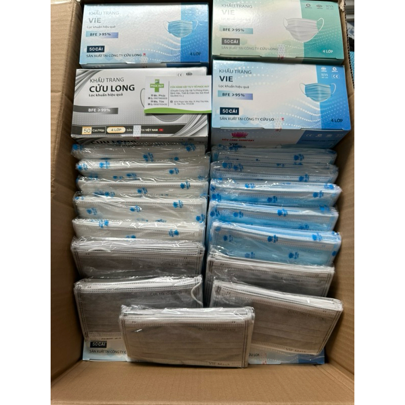 Khẩu Trang Cửu Long - khẩu trang y tế - khẩu trang 3D - khẩu trang 5D