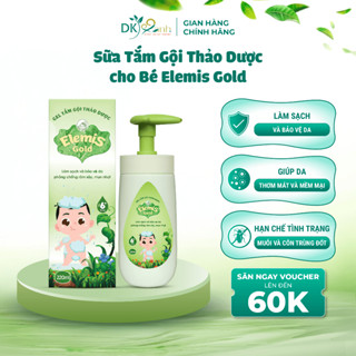 Sữa Tắm Gội Thảo Dược Cho Bé Elemis Gold Từ 6 Tháng Tuổi Bọt Dịu Nhẹ Kháng Khuẩn Tối Ưu 220ml