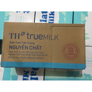 Thùng sữa Bịch 220ml TH-TrueMilk Ít Đường , Có Đường , Nguyên Chất ( 220ml x 48 bịch )