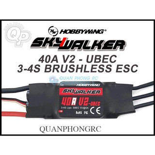  Bộ Điều Tốc ESC Hobbywing Skywalker V2 40A 3-4S 